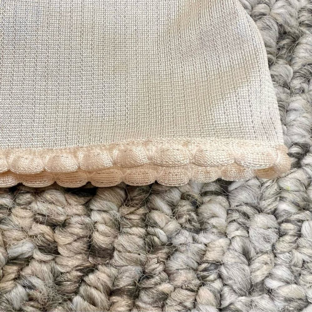 Vintage peach beige nylon half slip L - Picture 6 of 9